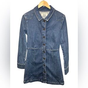 Reformation Arizona Denim Dress Size 8 Western Chambray